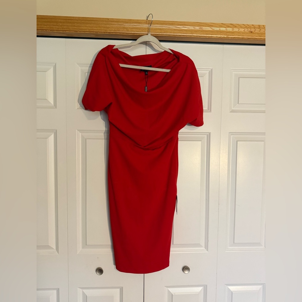 Alexia Admor Bold Red Midi Dress